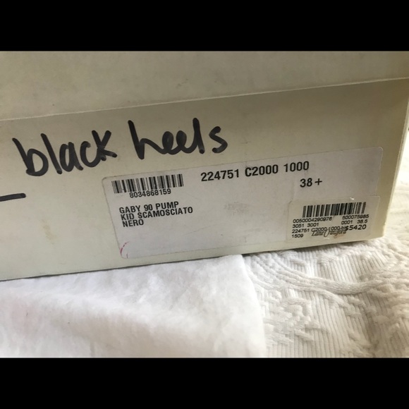 Black suede platform YSL heels - Picture 5 of 5